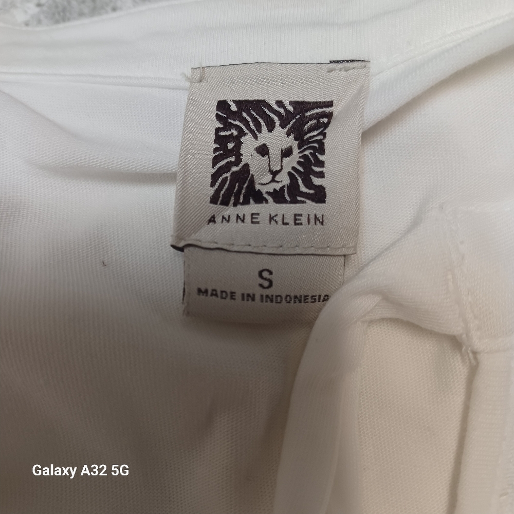 Anne Klein White Sleeveless Tie Front Tank Top Blusse Size S Offer Are Welcome - Picture 2 of 12